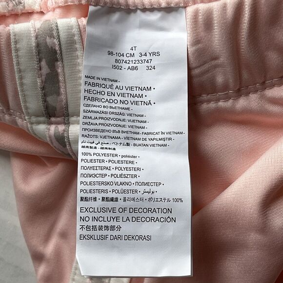 Nike Therma Tracksuit Girls 2PC Set Full Zip Tricot Jacket Pants Pink 4 3-4Yr - Picture 9 of 9